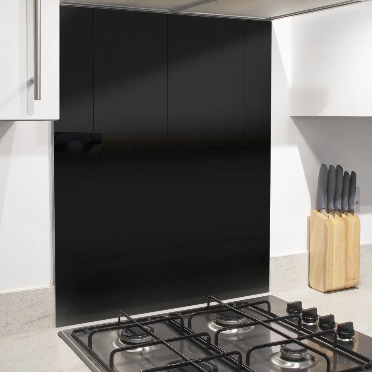Baridi DH194 60cm Splashback for Cooker Hoods Extractor Fans Black Glass Baridi