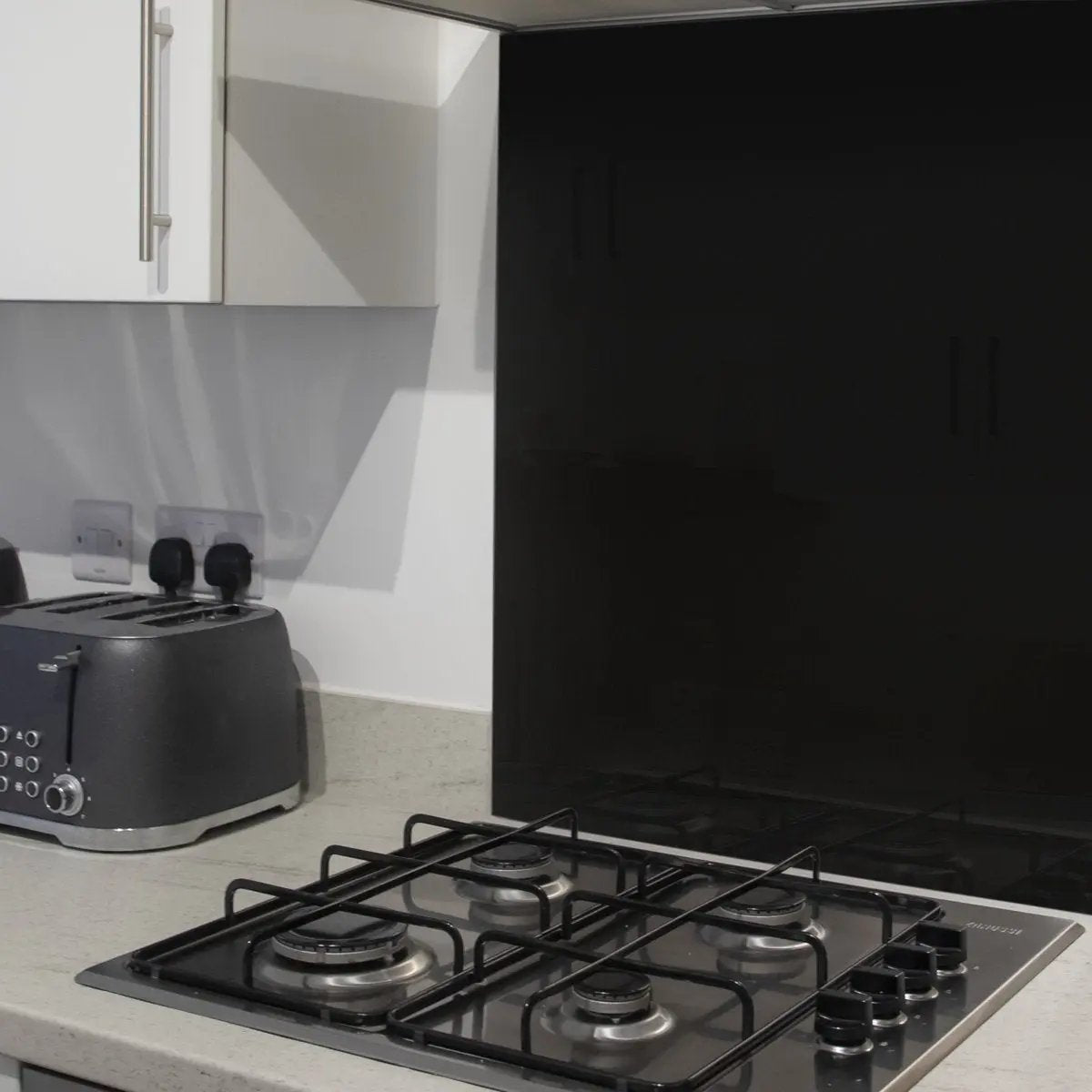 Baridi DH194 60cm Splashback for Cooker Hoods Extractor Fans Black Glass Baridi