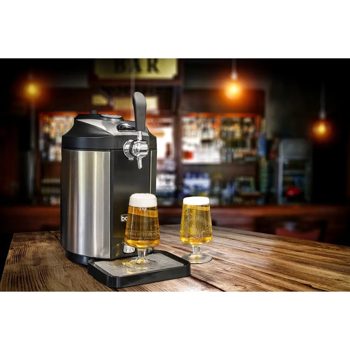 Baridi DH49 5L Mini Keg Beer Dispenser Tap 4°C Integrated Cooling Baridi