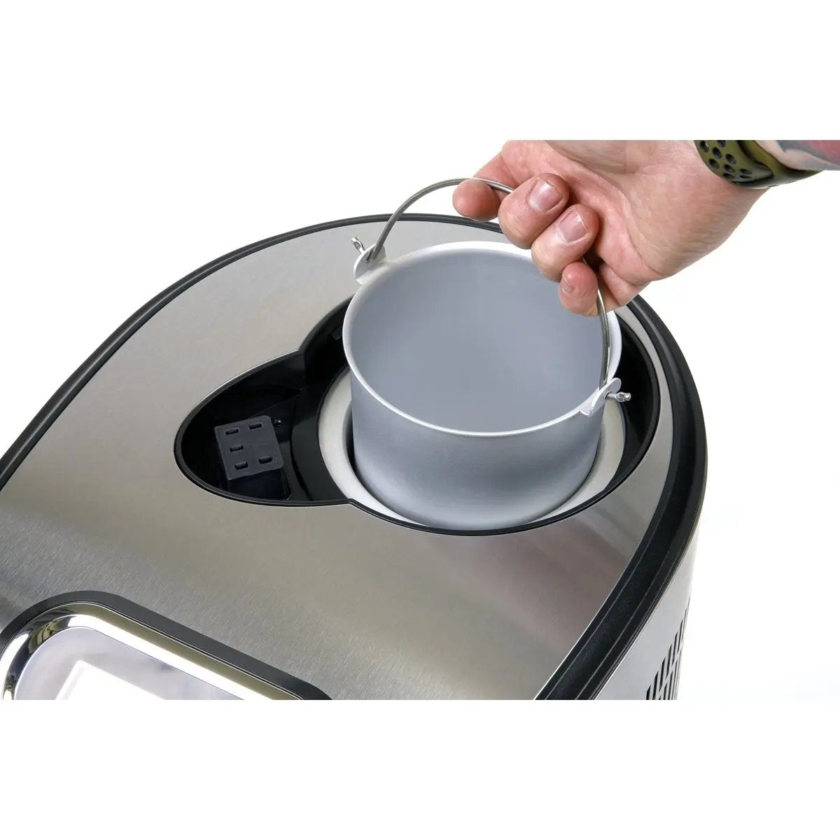 Baridi DH50 1.5L Ice Cream Gelato & Sorbet Machine with Fast-Freeze Compressor Cooling Baridi