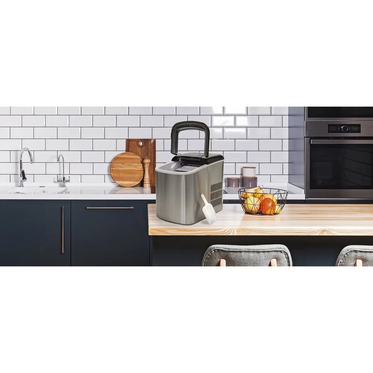 Baridi DH52 12kg in 24hr Ice Cube Maker with LED Display & 10 Minute Freeze - DH52 Baridi