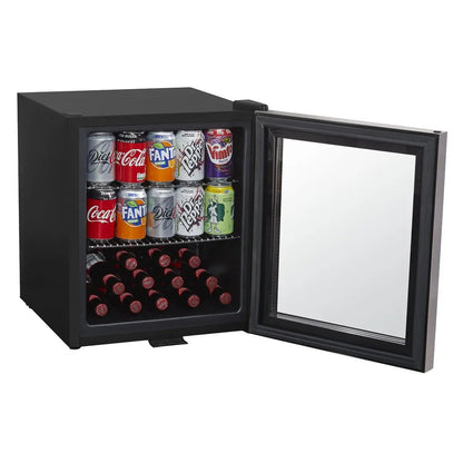 Baridi DH75 50L Tabletop Drinks Fridge Mini Beer Cooler Glass Door Stainless Steel Baridi