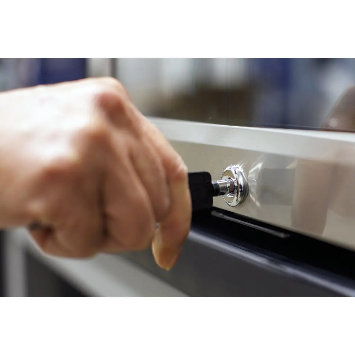 Baridi DH75 50L Tabletop Drinks Fridge Mini Beer Cooler Glass Door Stainless Steel Baridi