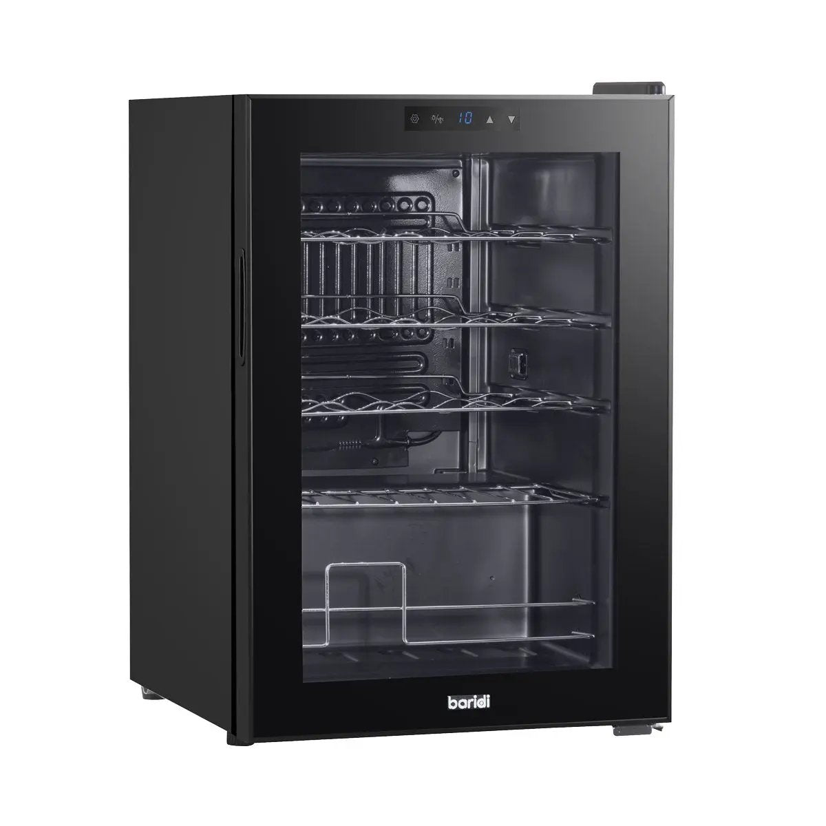 Baridi DH8 Wine Cooler/Fridge Digital Touchscreen Controls LED Light 20 Bottle - Black Baridi