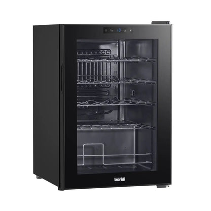 Baridi DH8 Wine Cooler/Fridge Digital Touchscreen Controls LED Light 20 Bottle - Black Baridi