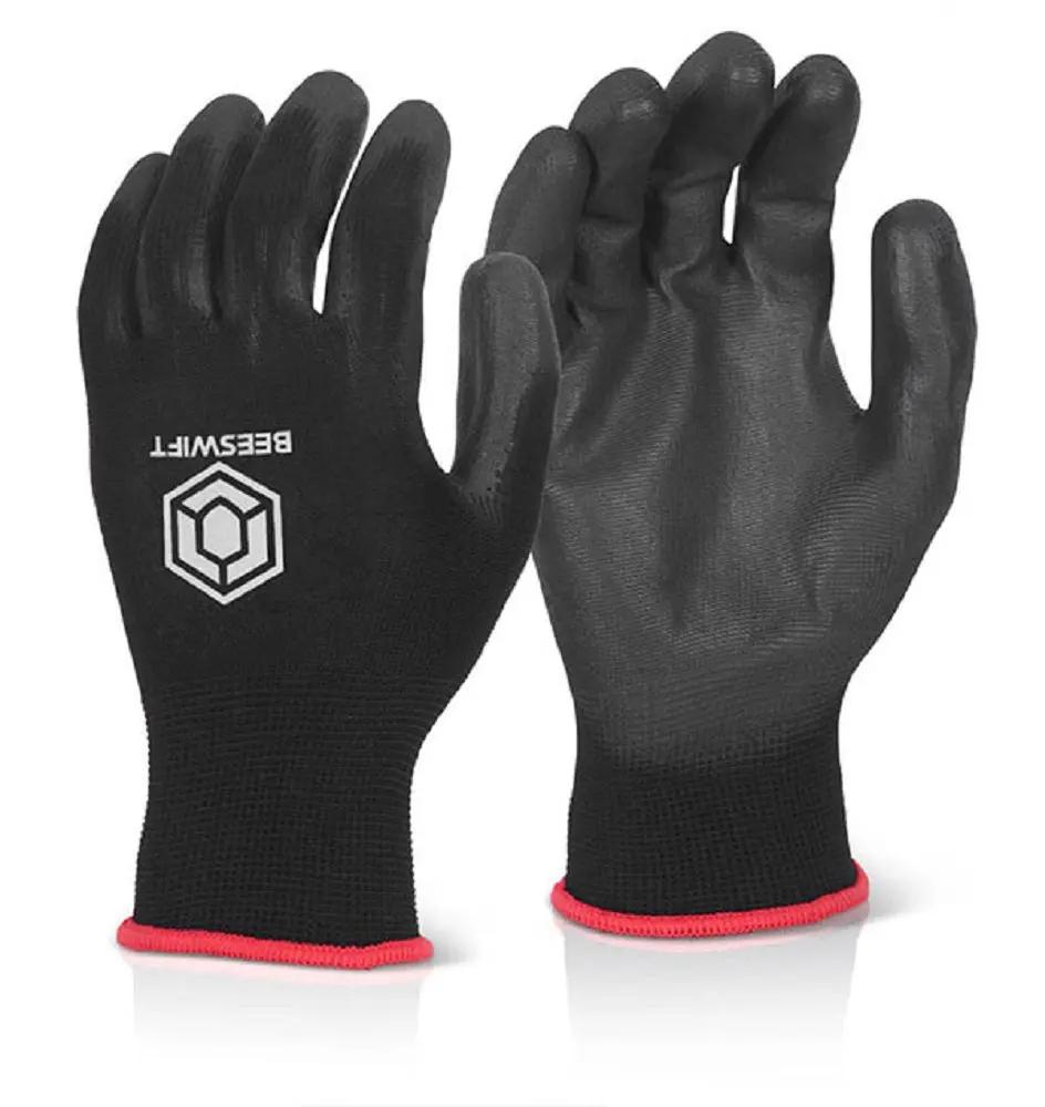 Beeswift Black PU Coated Work Gloves Beeswift