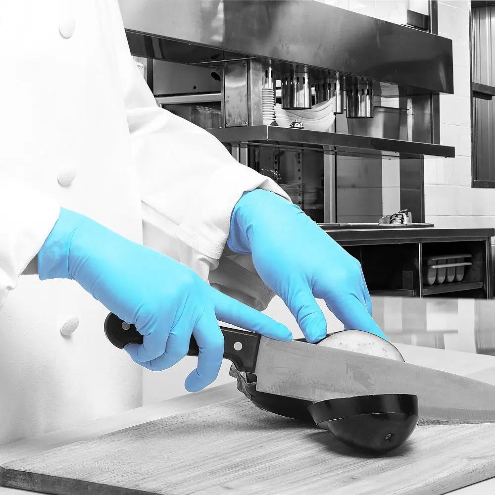 Bodyguards GL895 Blue Nitrile Disposable Gloves Box of 100 or Case of 1000 Bodyguards