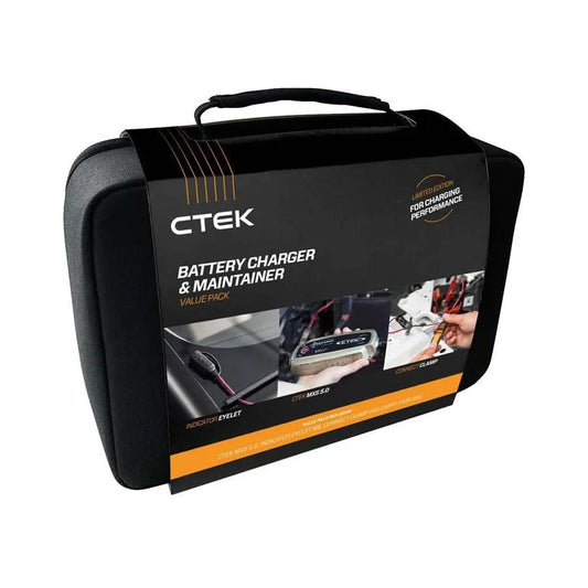 CTEK MXS 5.0 12v 5a Battery Charger & Carry Case Bundle Value Pack 40-513 CTEK