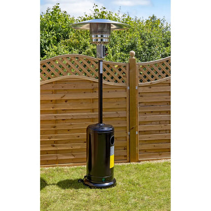 Dellonda DG1 Outdoor Garden Gas Patio Heater 13kW Commercial & Domestic Use Black Dellonda