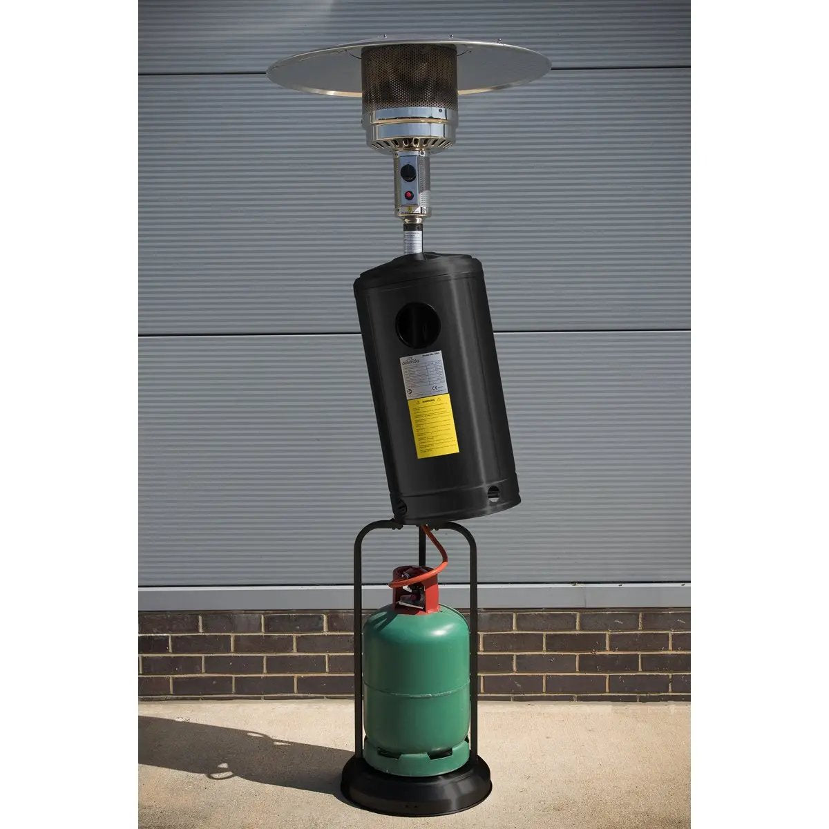 Dellonda DG1 Outdoor Garden Gas Patio Heater 13kW Commercial & Domestic Use Black Dellonda