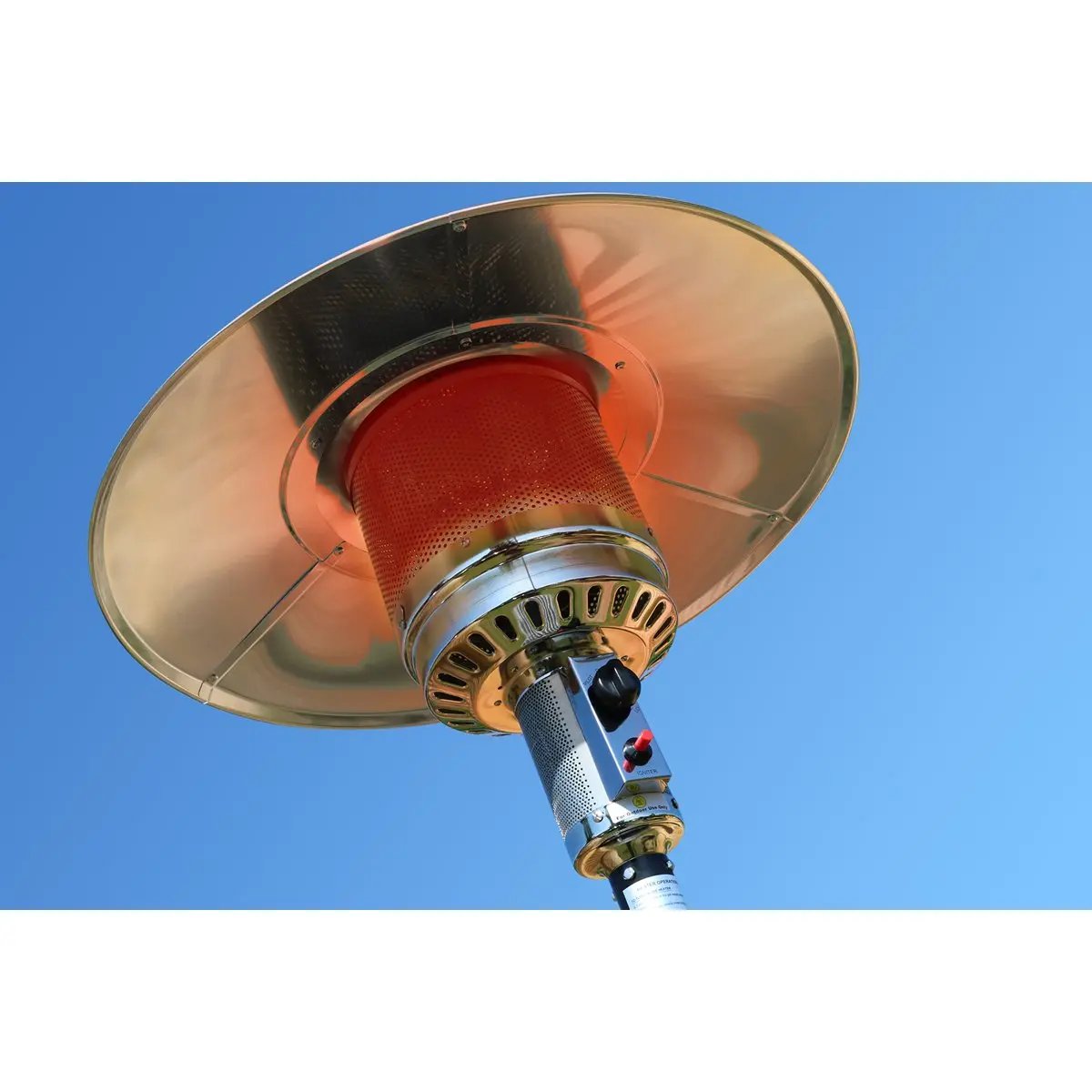 Dellonda DG1 Outdoor Garden Gas Patio Heater 13kW Commercial & Domestic Use Black Dellonda