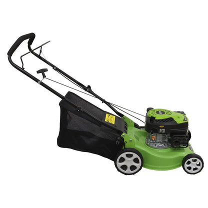 Dellonda DG100 Hand-Propelled Petrol Lawnmower Grass Cutter 132cc 16"/40cm 4-Stroke Dellonda