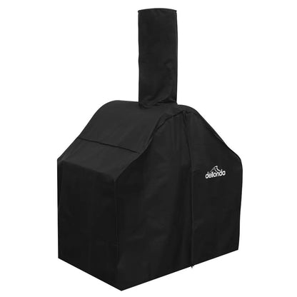 Dellonda DG103 Large Outdoor Wood-Fired Pizza Oven & Smoker with Side Shelves & Stand Dellonda
