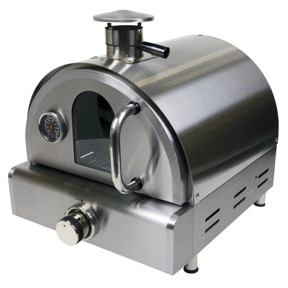 Dellonda DG104 Outdoor Tabletop Gas Powered Pizza Oven with Temperature Display Dellonda
