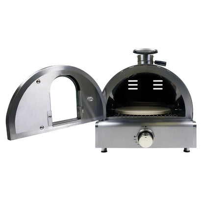 Dellonda DG104 Outdoor Tabletop Gas Powered Pizza Oven with Temperature Display Dellonda