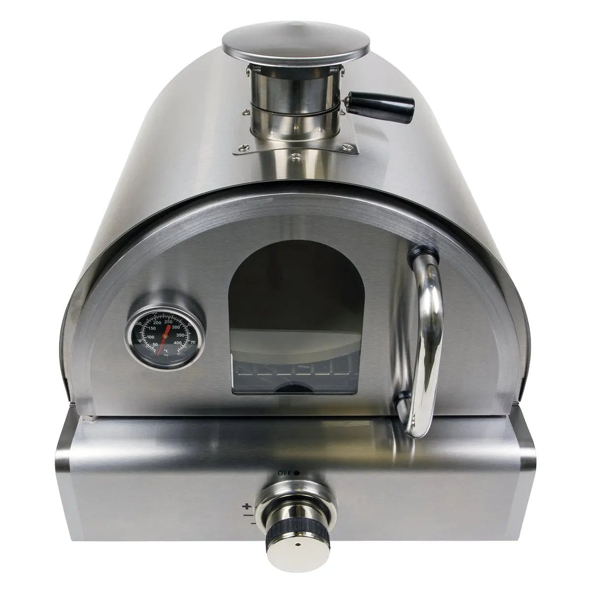 Dellonda DG104 Outdoor Tabletop Gas Powered Pizza Oven with Temperature Display Dellonda