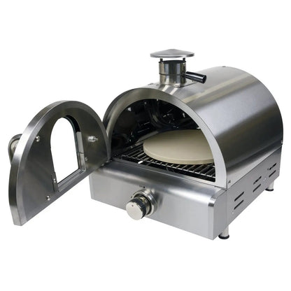 Dellonda DG104 Outdoor Tabletop Gas Powered Pizza Oven with Temperature Display Dellonda