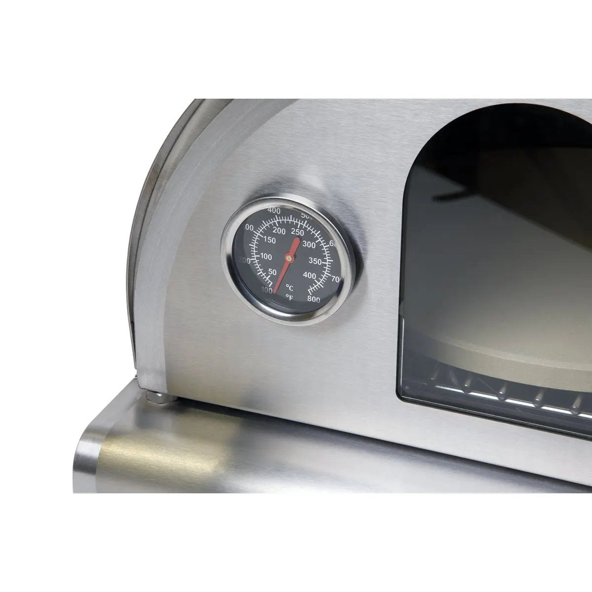 Dellonda DG104 Outdoor Tabletop Gas Powered Pizza Oven with Temperature Display Dellonda