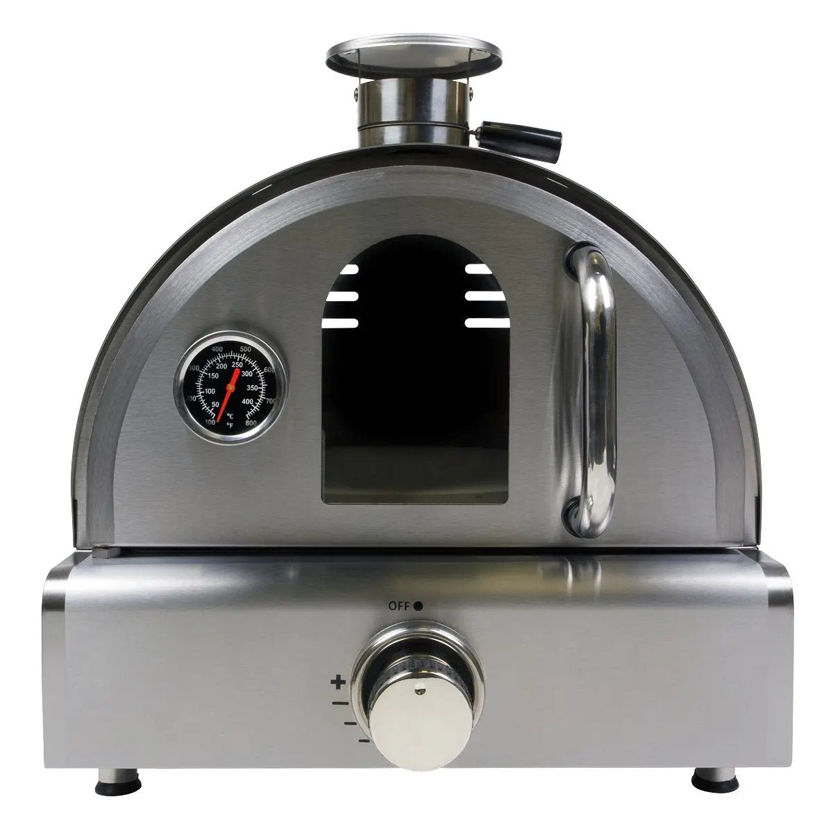 Dellonda DG104 Outdoor Tabletop Gas Powered Pizza Oven with Temperature Display Dellonda