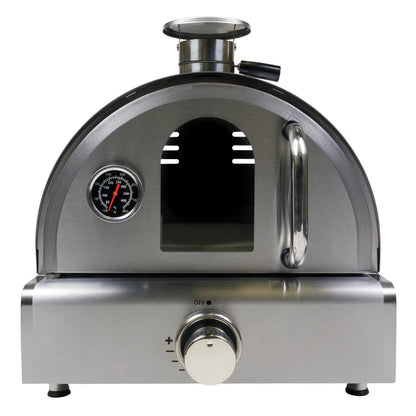 Dellonda DG104 Outdoor Tabletop Gas Powered Pizza Oven with Temperature Display Dellonda