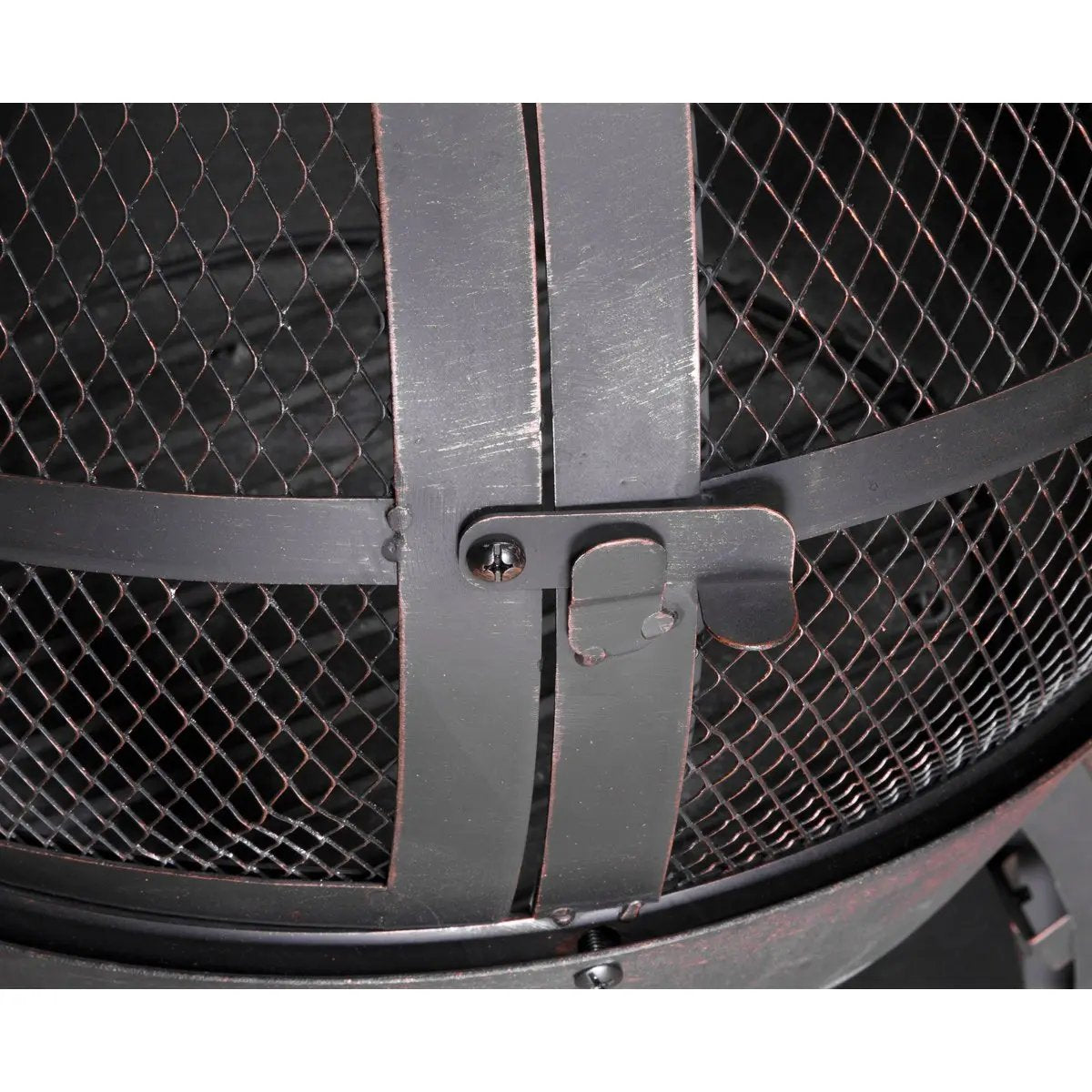 Dellonda DG112 Deluxe 360° Chiminea/Fire Pit/Outdoor Heater - Antique Bronze Finish Dellonda