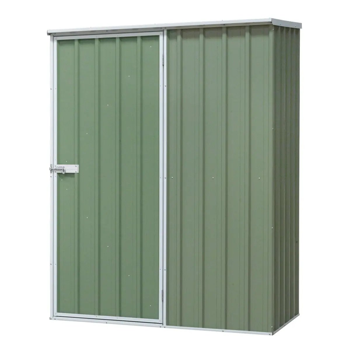 Dellonda DG113 Galvanized Steel Garden/Outdoor/Storage Shed 1.5 x 0.8 x 1.9m Pent Style Roof - Green Dellonda