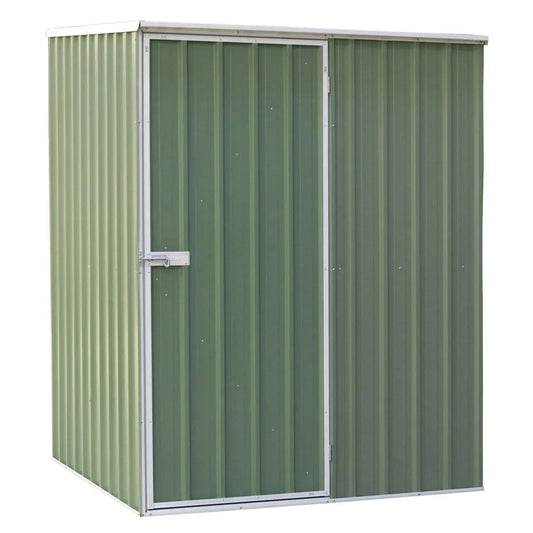 Dellonda DG114 Galvanised Steel Metal Garden/Outdoor/Storage Shed 5FT x 5FT Pent Style Roof – Green Dellonda