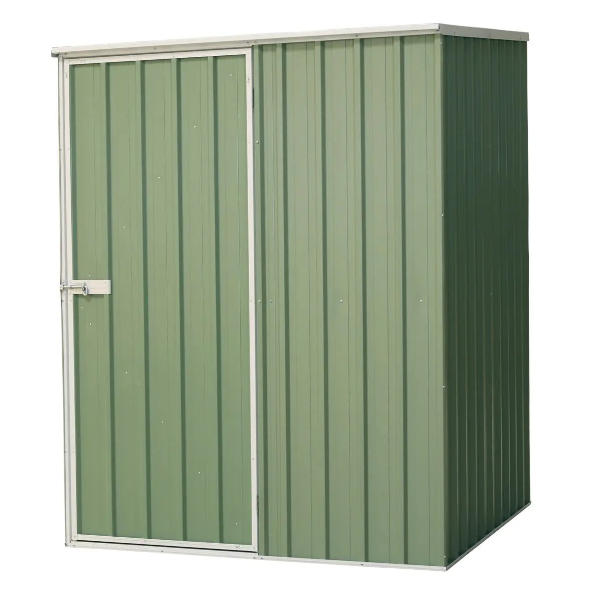 Dellonda DG114 Galvanised Steel Metal Garden/Outdoor/Storage Shed 5FT x 5FT Pent Style Roof – Green Dellonda