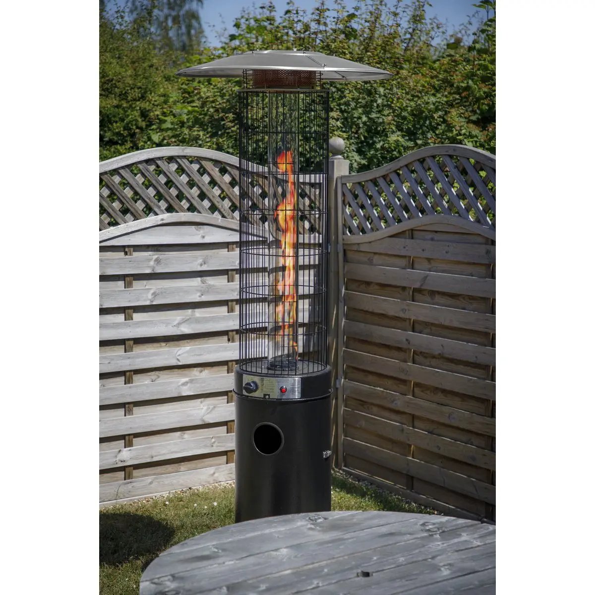 Dellonda DG124 Gas Patio Heater 13kW for Commercial & Domestic Use Black Dellonda