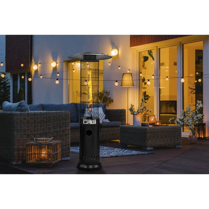 Dellonda DG124 Gas Patio Heater 13kW for Commercial & Domestic Use Black Dellonda