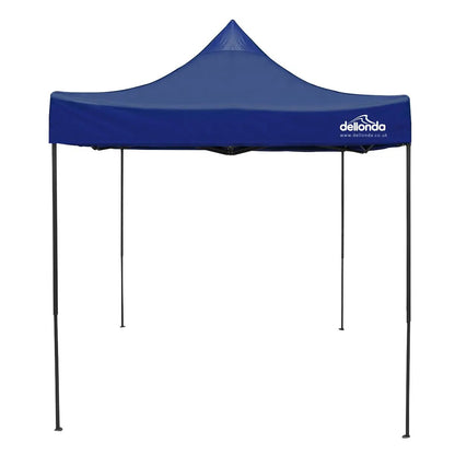 Dellonda DG127 Premium 2x2m Pop-Up Gazebo Heavy Duty PVC Coated Water Resistant Fabric Blue Dellonda