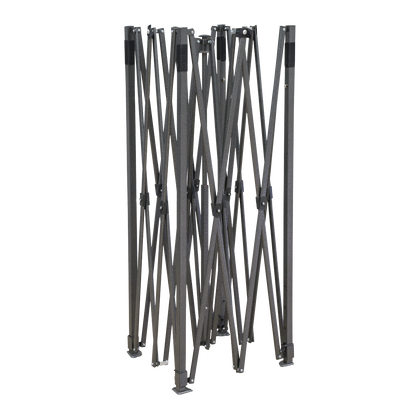 Dellonda DG129 Premium 2x2m Pop-Up Gazebo Heavy Duty PVC Coated Water Resistant Fabric Grey Dellonda