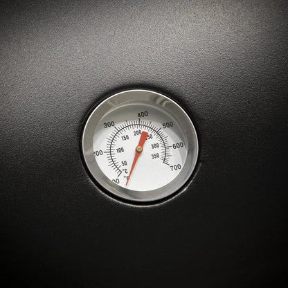 Dellonda DG13 2 Burner Gas BBQ Grill with Ignition & Thermometer - Black/Stainless Steel Dellonda