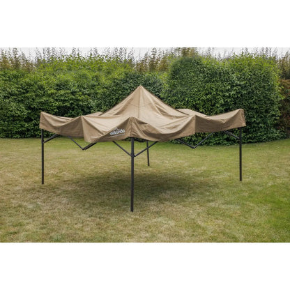Dellonda DG130 Premium 3 x 3m Pop-Up Gazebo PVC Coated Water Resistant Fabric Beige Dellonda