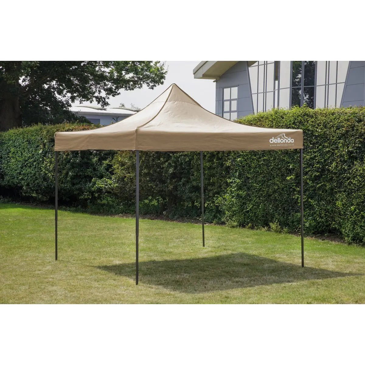 Dellonda DG130 Premium 3 x 3m Pop-Up Gazebo PVC Coated Water Resistant Fabric Beige Dellonda