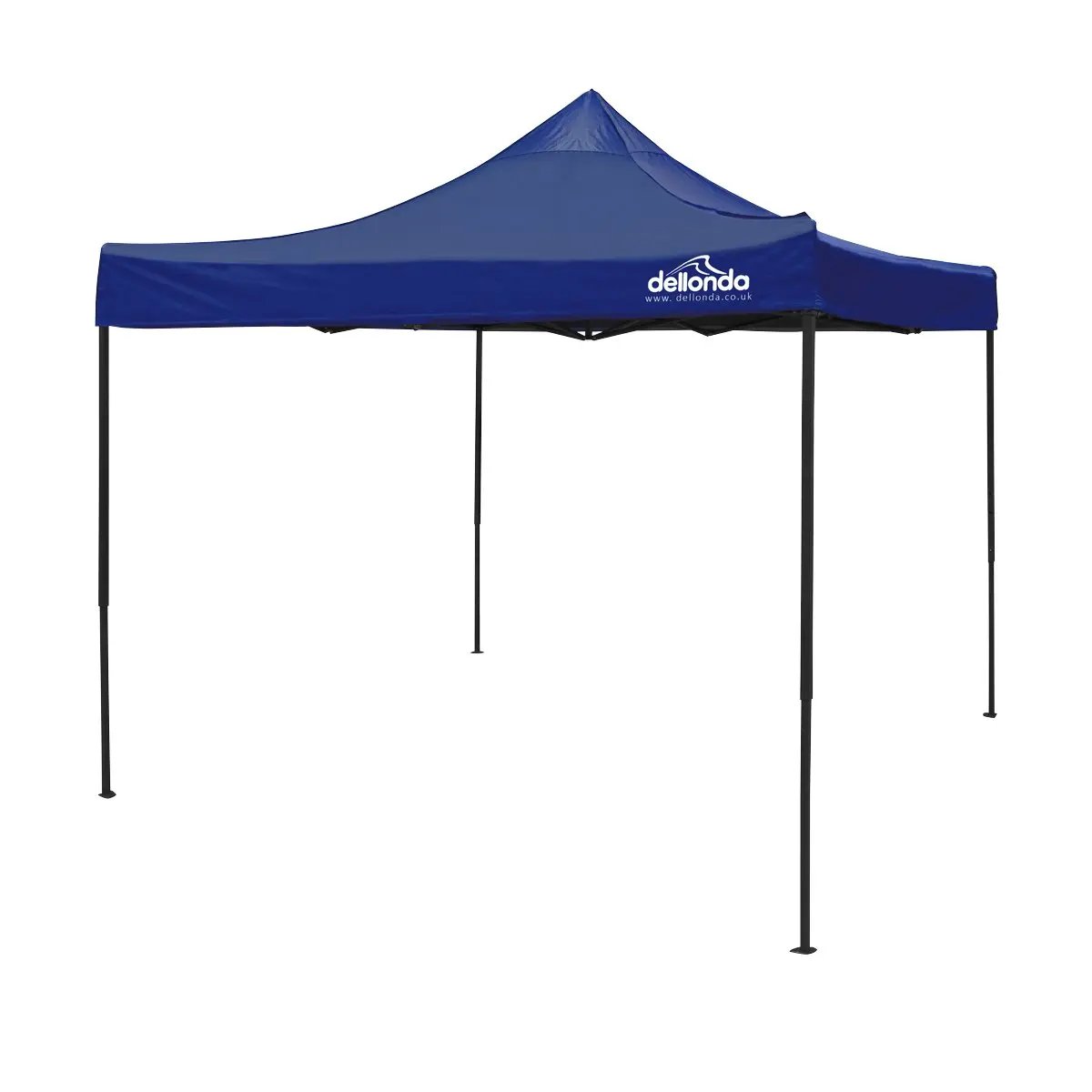 Dellonda DG131 Premium 3 x 3m Pop-Up Gazebo PVC Coated Water Resistant Fabric Blue Dellonda