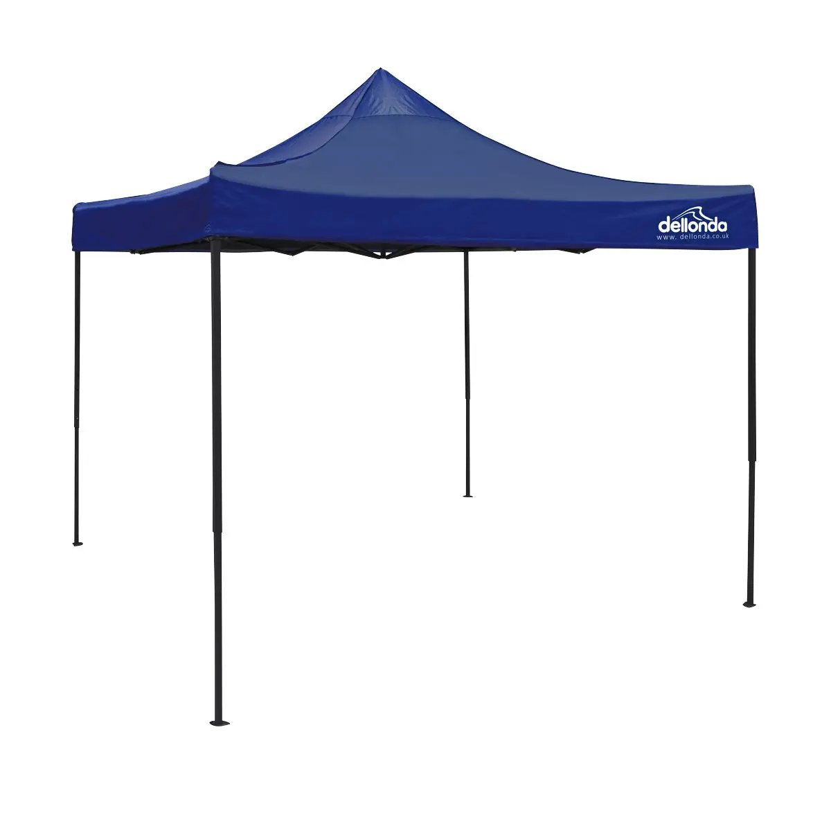 Dellonda DG131 Premium 3 x 3m Pop-Up Gazebo PVC Coated Water Resistant Fabric Blue Dellonda