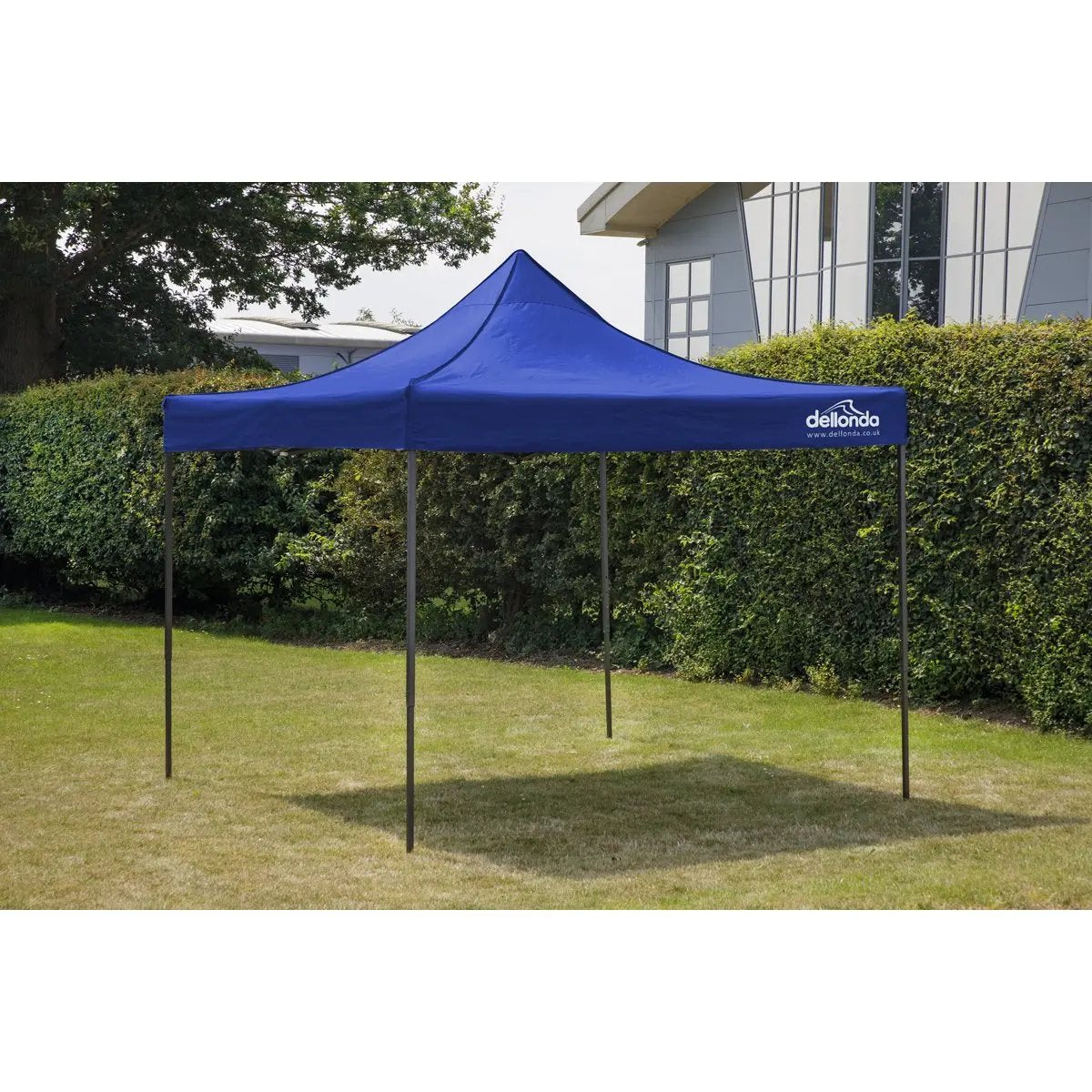 Dellonda DG131 Premium 3 x 3m Pop-Up Gazebo PVC Coated Water Resistant Fabric Blue Dellonda