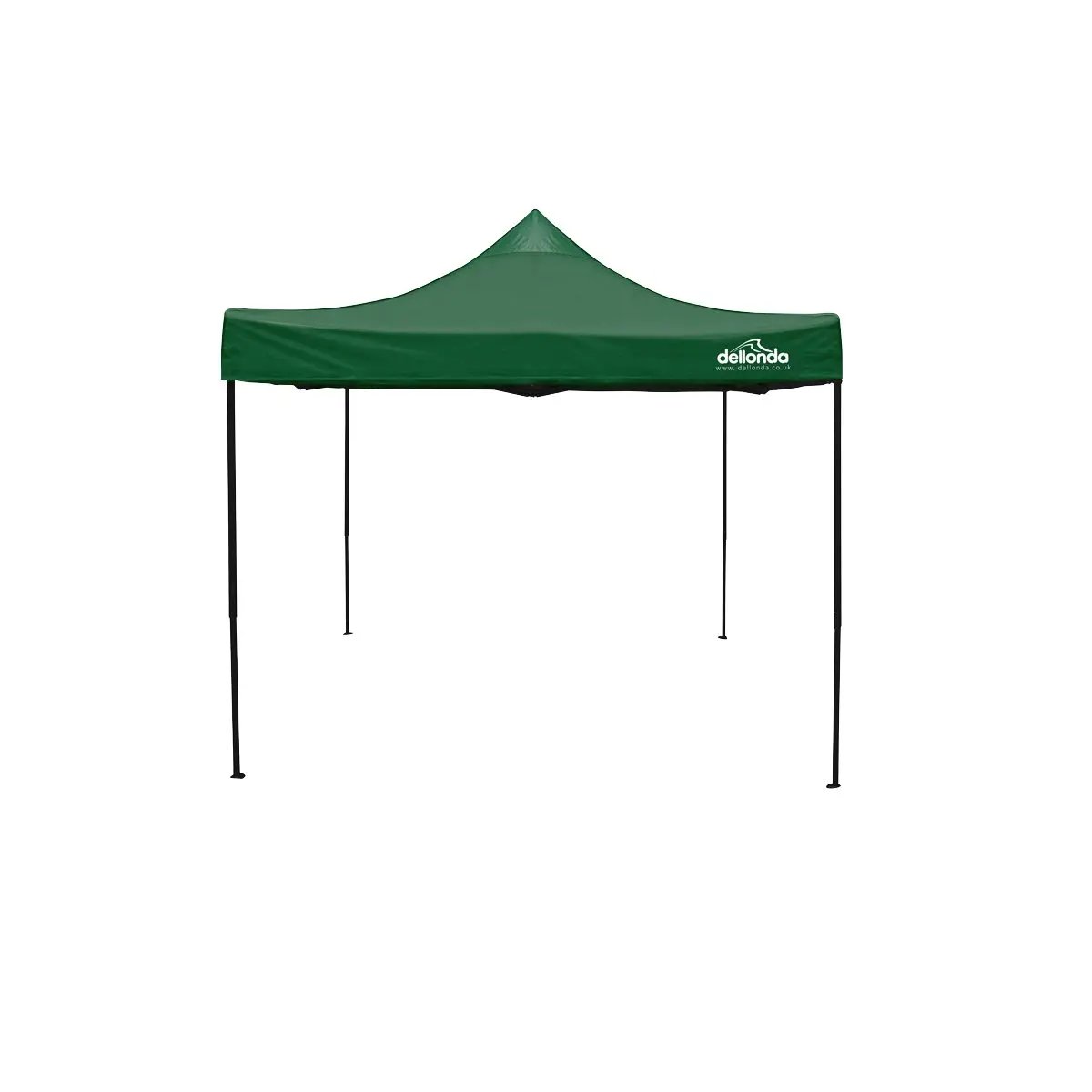 Dellonda DG132 Premium 3 x 3m Pop-Up Gazebo PVC Coated Water Resistant Fabric Dark Green Dellonda
