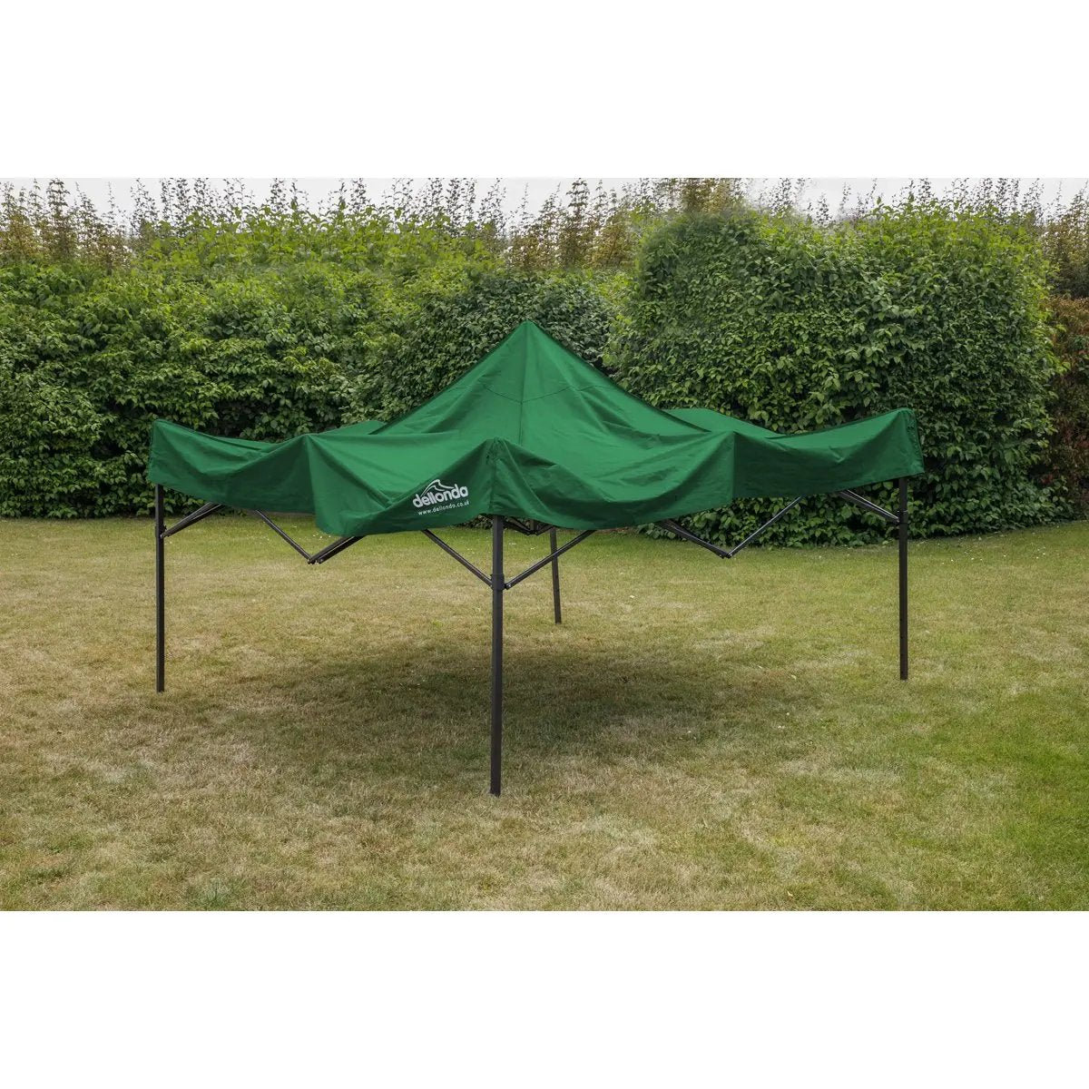 Dellonda DG132 Premium 3 x 3m Pop-Up Gazebo PVC Coated Water Resistant Fabric Dark Green Dellonda