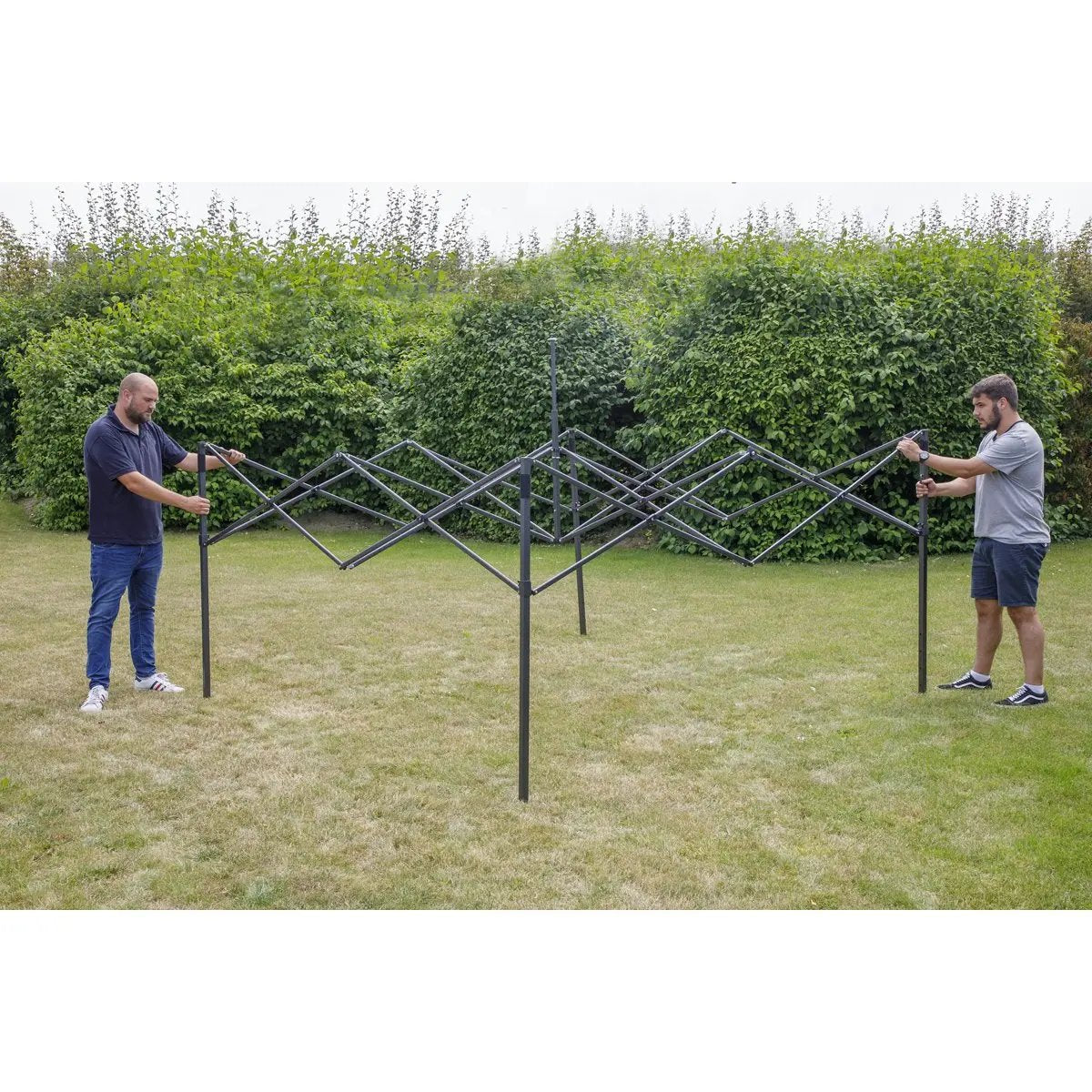 Dellonda DG132 Premium 3 x 3m Pop-Up Gazebo PVC Coated Water Resistant Fabric Dark Green Dellonda