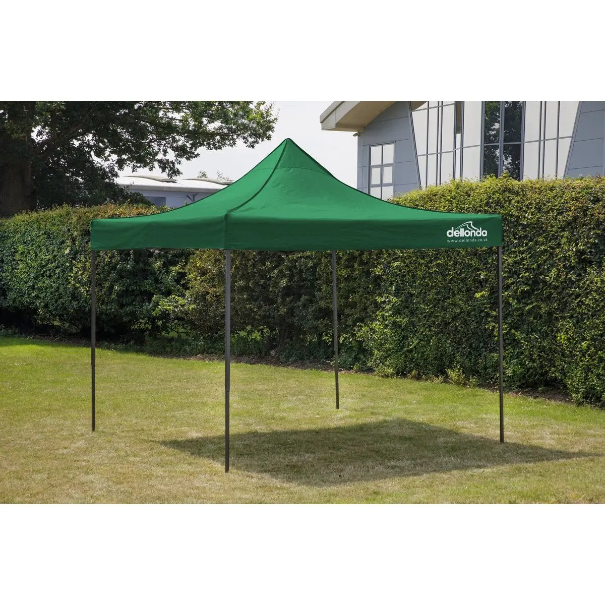 Dellonda DG132 Premium 3 x 3m Pop-Up Gazebo PVC Coated Water Resistant Fabric Dark Green Dellonda