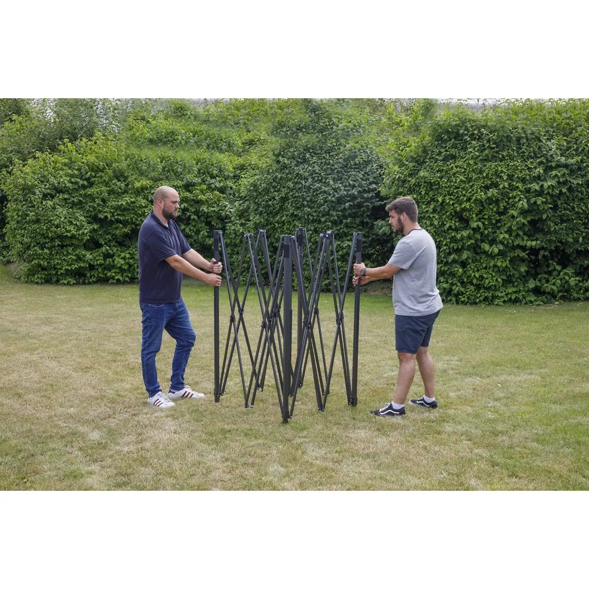 Dellonda DG132 Premium 3 x 3m Pop-Up Gazebo PVC Coated Water Resistant Fabric Dark Green Dellonda