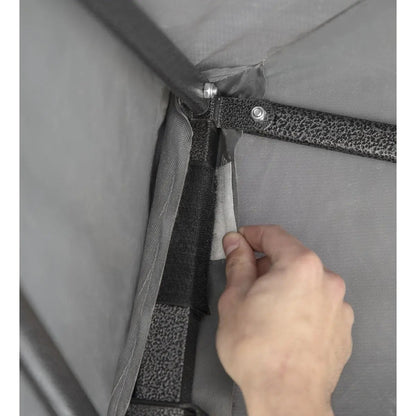 Dellonda DG133 Premium 3 x 3m Pop-Up Gazebo PVC Coated Water Resistant Fabric Grey Dellonda