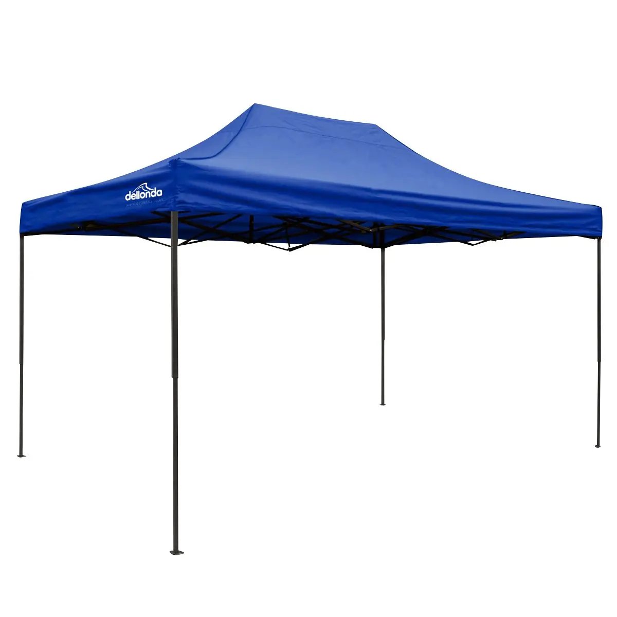 Dellonda DG135 Premium 3 x 4.5m Pop-Up Gazebo Heavy Duty PVC Coated Water Resistant Fabric Blue Dellonda