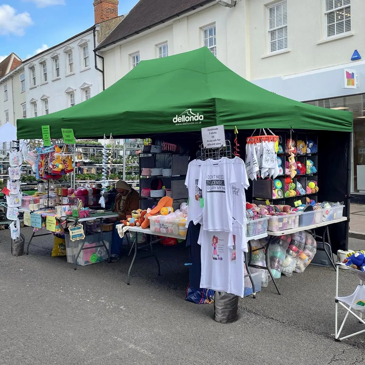 Dellonda DG136 Premium 3 x 4.5m Pop-Up Gazebo Heavy Duty PVC Coated Water Resistant Fabric Dark Green Dellonda