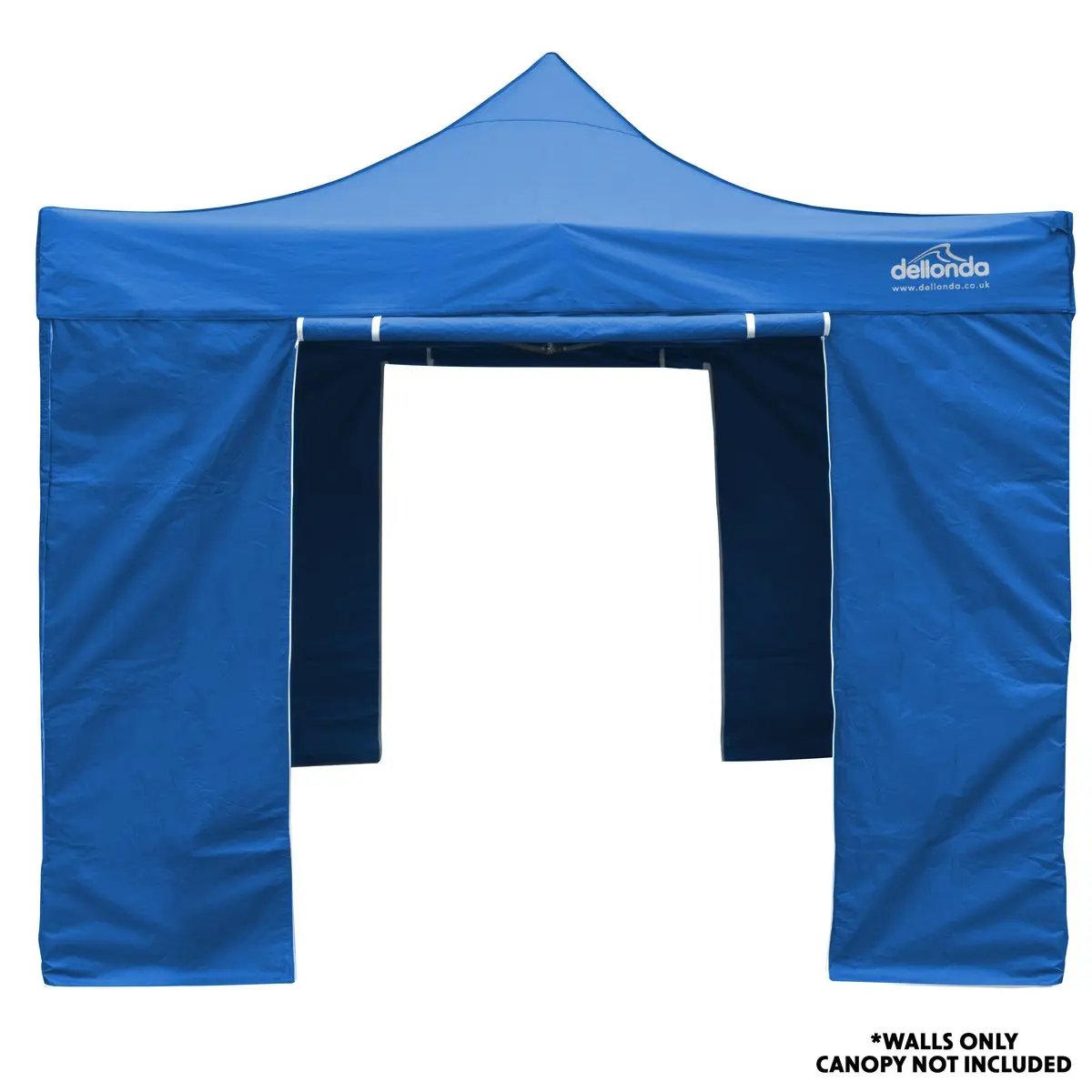 Dellonda DG143 Premium Side Walls/Doors/Windows for Gazebo/Marquee Fits 2 x 2m Models - Blue Dellonda