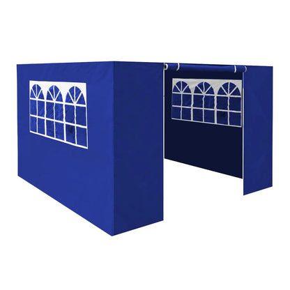 Dellonda DG143 Premium Side Walls/Doors/Windows for Gazebo/Marquee Fits 2 x 2m Models - Blue Dellonda
