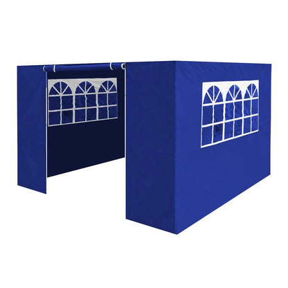 Dellonda DG147 Premium Gazebo/Marquee Side Walls/Doors/Windows Fits 3 x 3m Models - Blue Dellonda