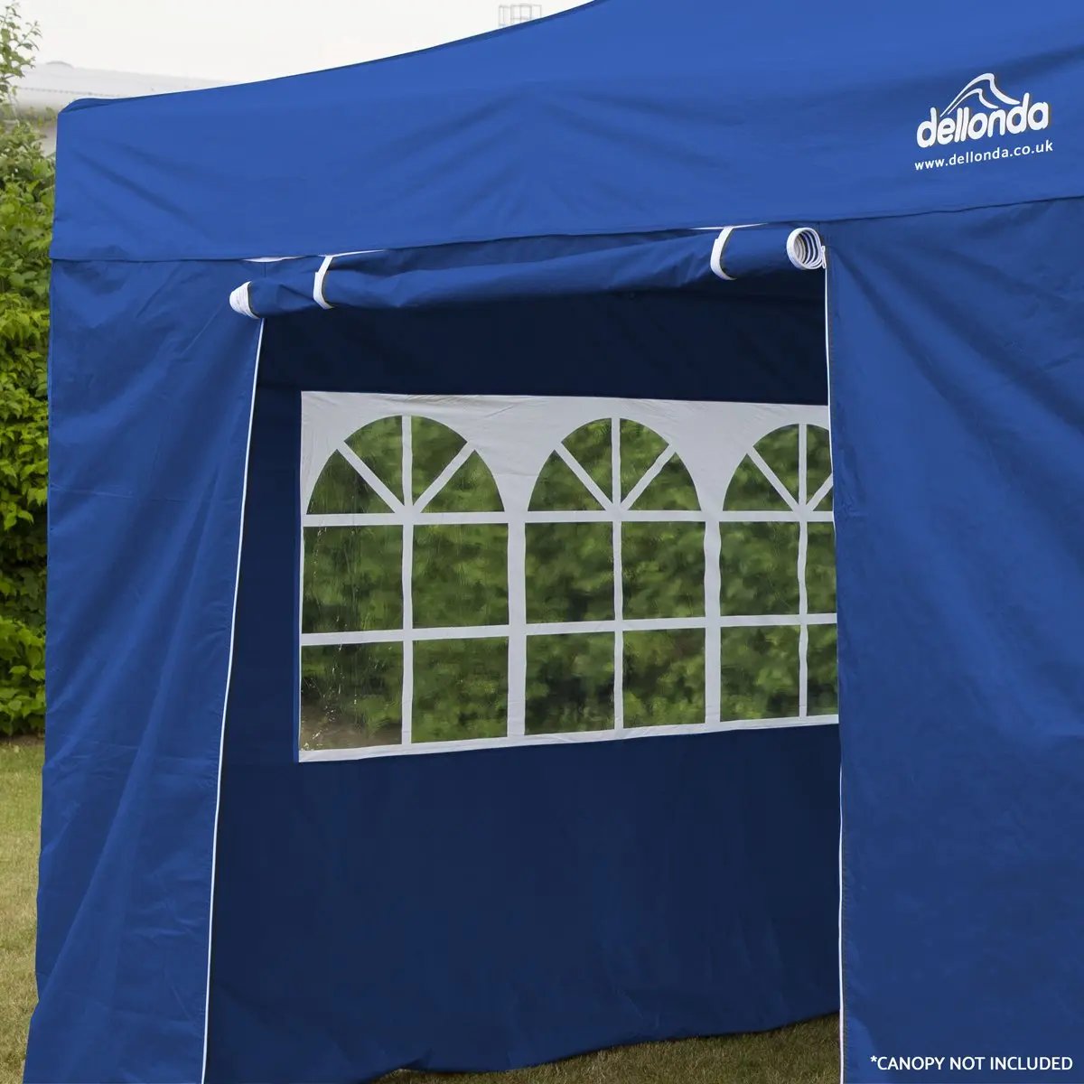 Dellonda DG147 Premium Gazebo/Marquee Side Walls/Doors/Windows Fits 3 x 3m Models - Blue Dellonda